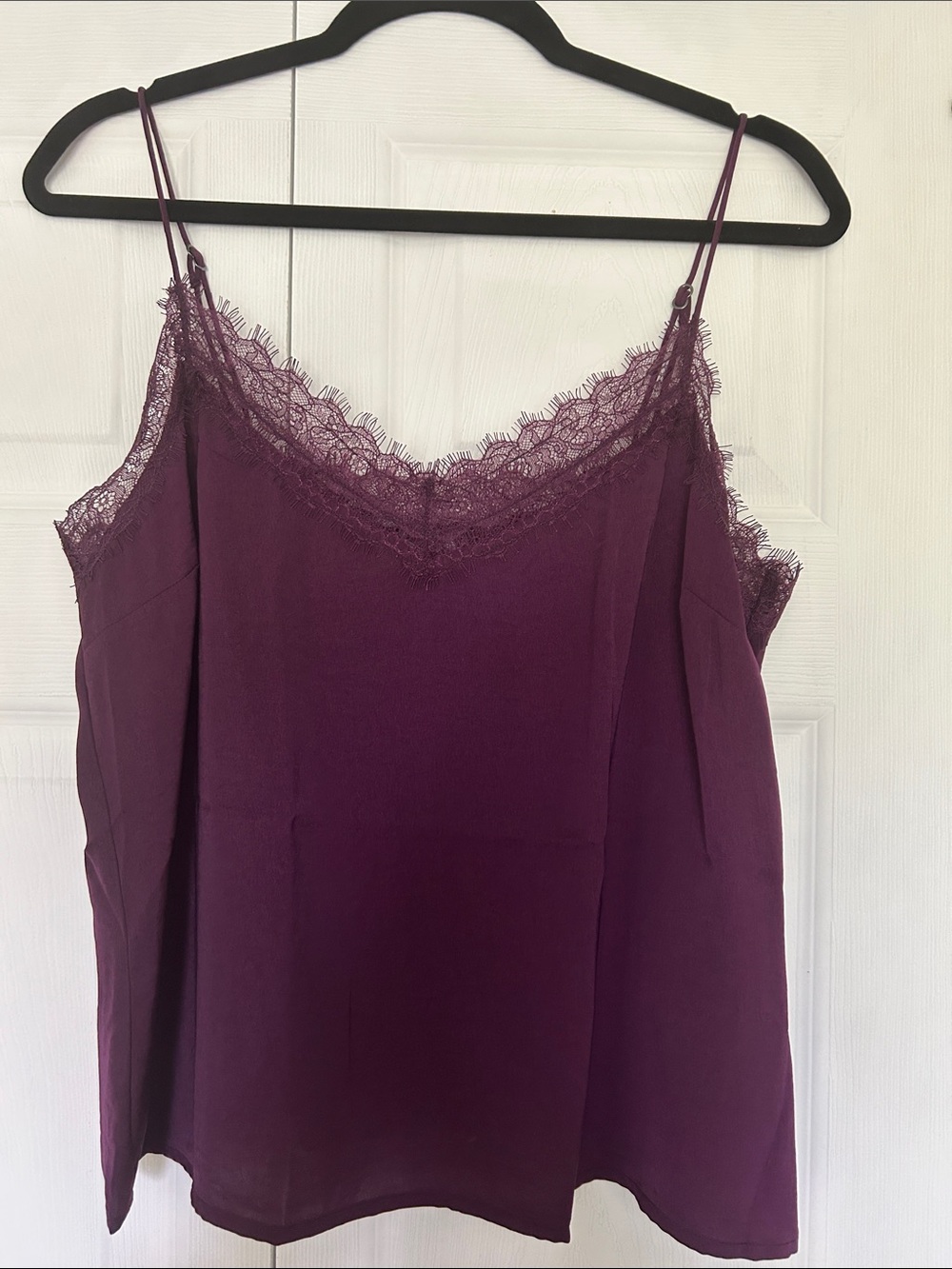 Banana Republic Plum Lace Trim Camisole